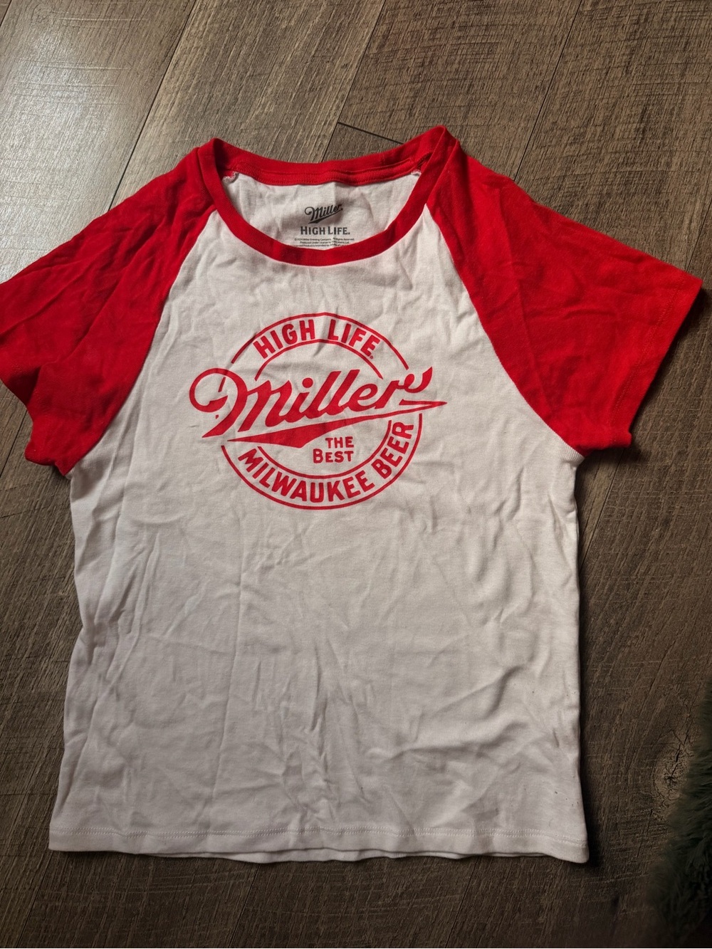 Women's White & Red Millers Tee